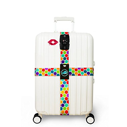 Yigo Y-LS01 - Correa para Equipaje Lunares Coloridos Medium