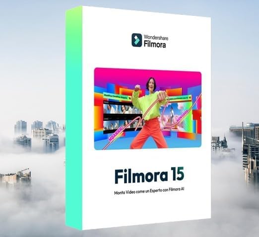 [Latest Version] Filmora 15 Video Editor | 1 Device - Lifetime Validity with Updates for All Future Versions | License Transferable to New PC | 2000 AI Credits