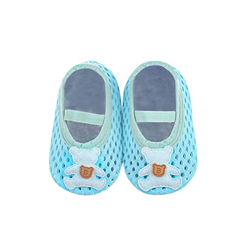Kids Swim Water Shoes Toddler Cartoon Lightweight Non-Slip Quick Dry Swim Barefoot Beach Aqua Pool Socks for Boys Girls. / (Sky Blue, 12-15Months)2
