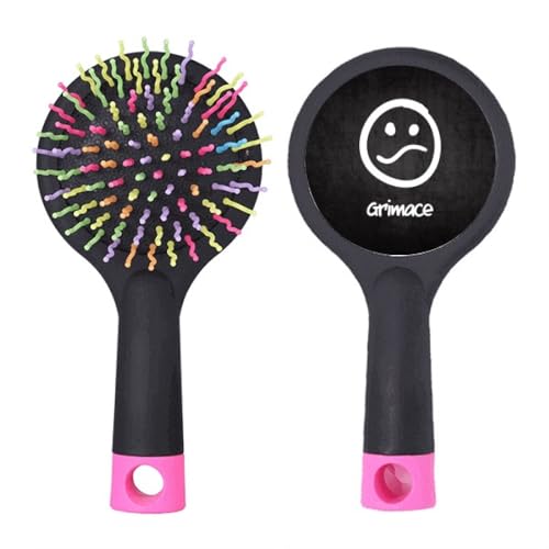 Brosse à cheveux démêlante Grimane à coussin d'air pour nœuds chat blanc