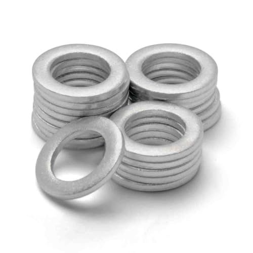 VOTEX-Made in USA- Oil Drain Plug Crush Washer M14 14MM Gasket Seal Ring - Fits Acura Honda Kia Hyundai and More 20 Pack 94109-14000 007603-014106 21513-23001 9956-41-400