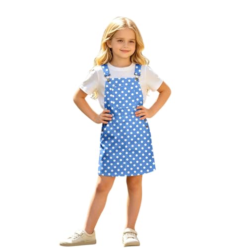 Robe sans manches imprimée pour fille avec poche et bretelles confortables