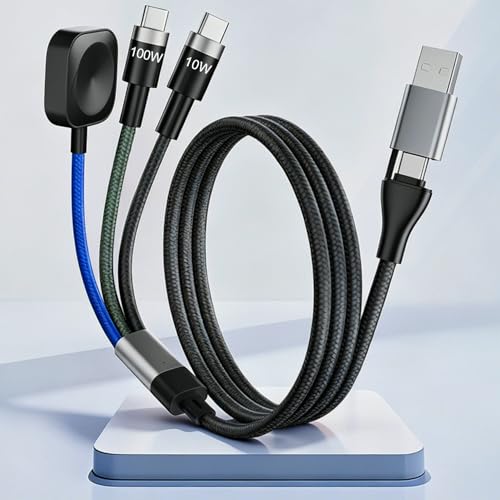 Câble de charge pour Apple Watch double USB-C 1,5m compatible iPhone 15