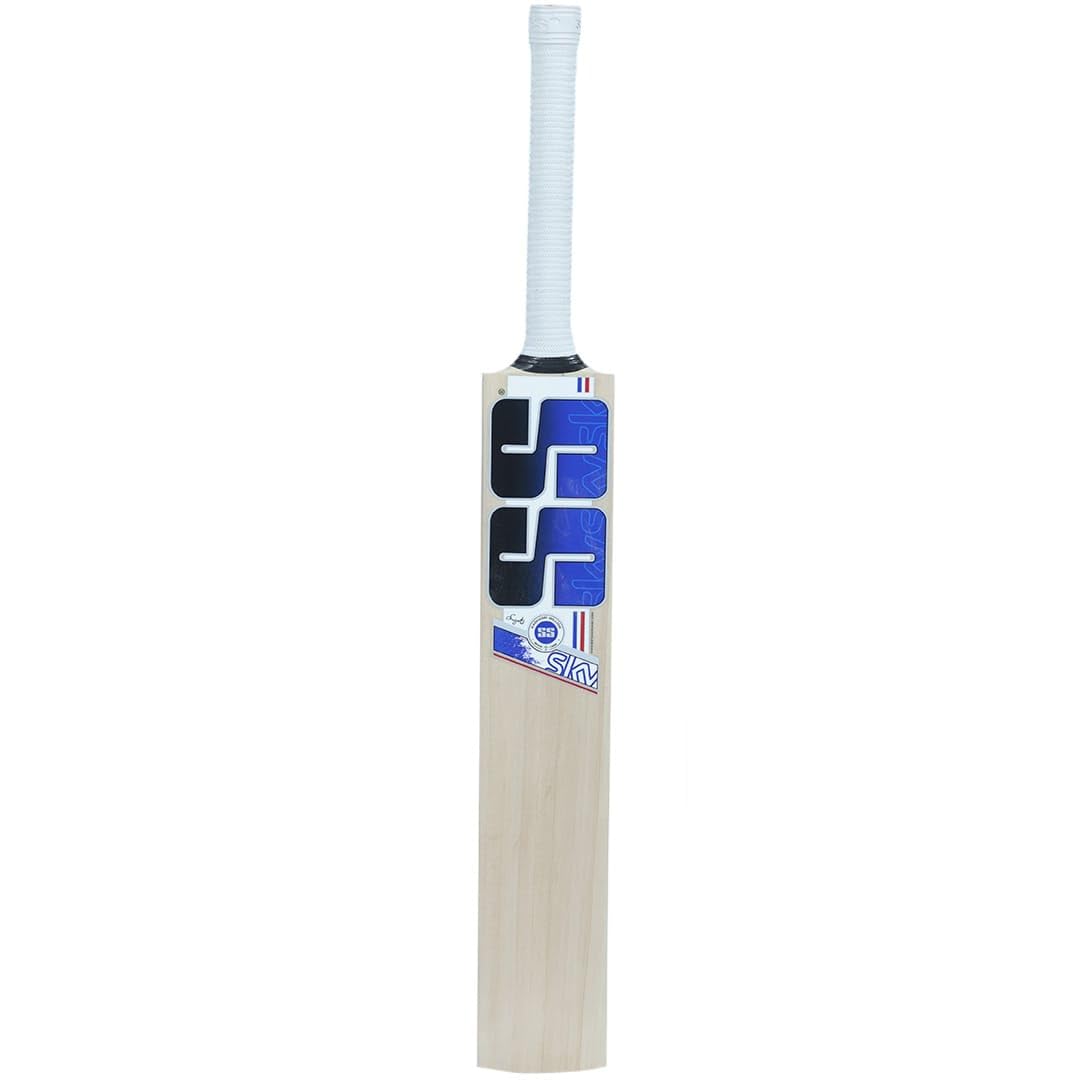 SS Sky Kashmiri Willow Cricket Bat, 1200 Grams, Short Handle for Men, Premium Willow for Leather Ball, Lightweight, Strong Grip, Shock Absorption, Ideal for Professional Players-image-41