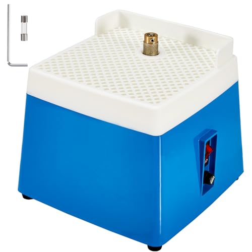 ScitoLAB Stained Glass Grinder 4200 RPM Mini Glass Grinder Machine with 5/8 Grinder Bit for Professionals Hobbyists Glass & Shell Processing Arts and Decoration Blue