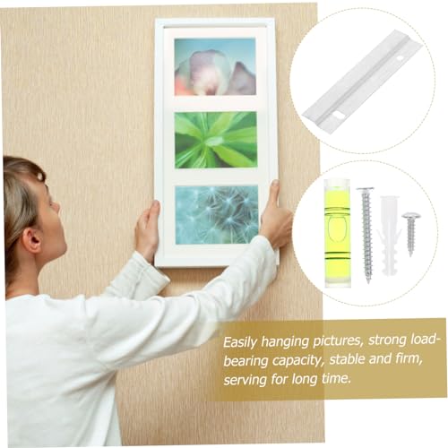 Image of Hemoton 3sets French Cleat Picture Hanging Hardware Sturdy Mirror Hanger for Wall Mounting Supports up for Photos and Mirrors Easy Installation and Design