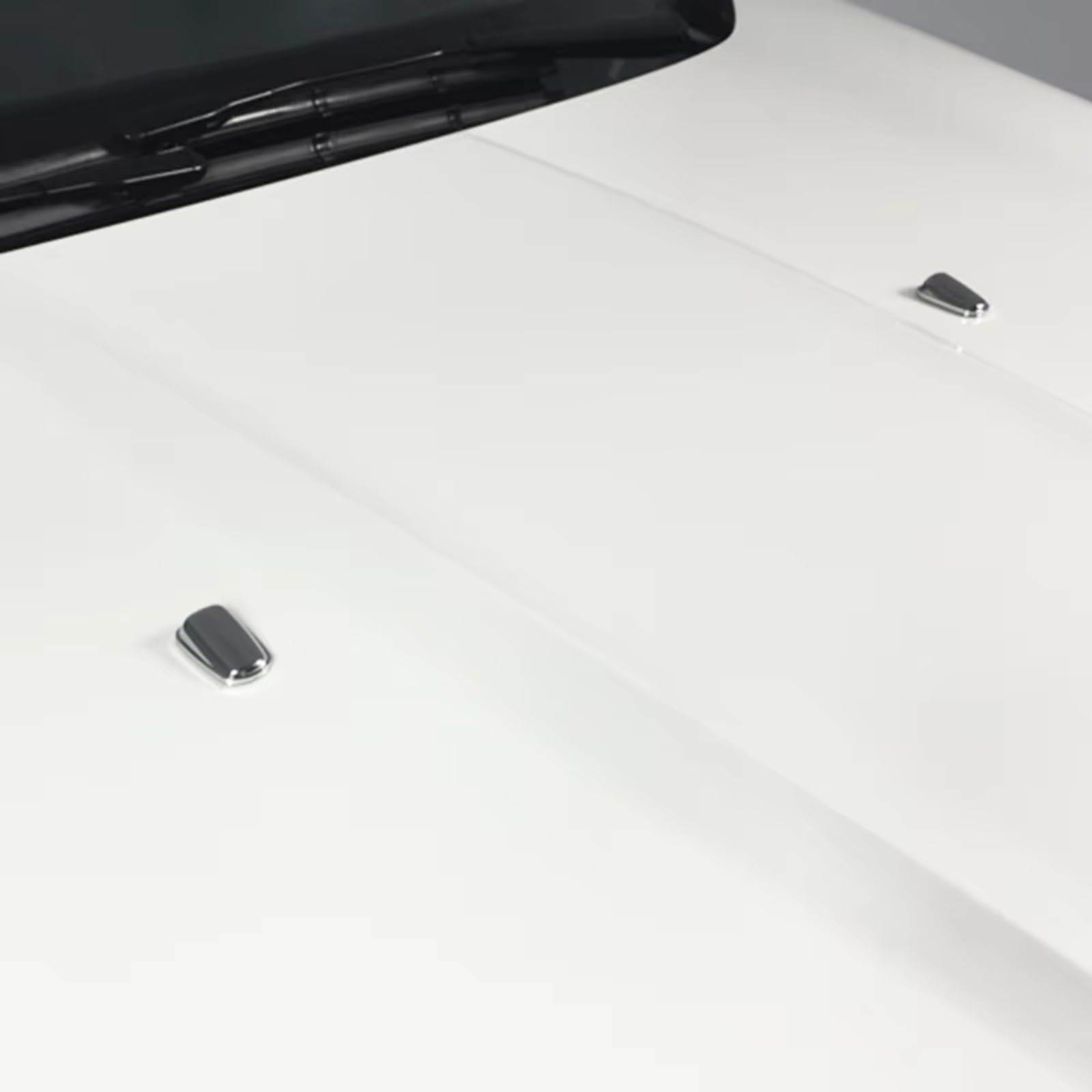 Buses D'essuie-glace Compatible Avec Ford Pour Escape Pour Kuga 2013 2014 2015 2016 Chrome Capot Avant Lave-glace Essuie-glace Buse De Pulvérisation Couvercle Garniture Décoration