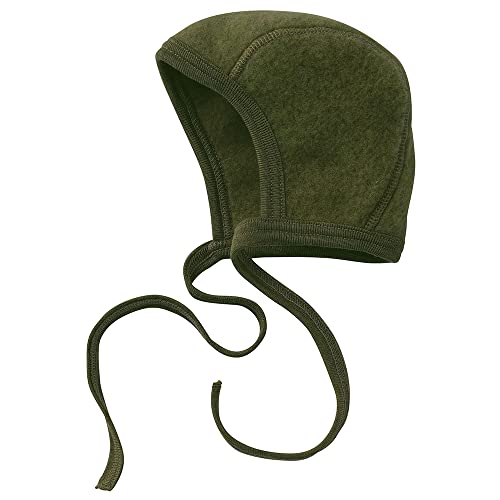 Image of Ecoable Newborn Baby Bonnet, 0–6 Months | Organic Merino Wool Fleece, Pilot Cap with Ear Protection for Infants