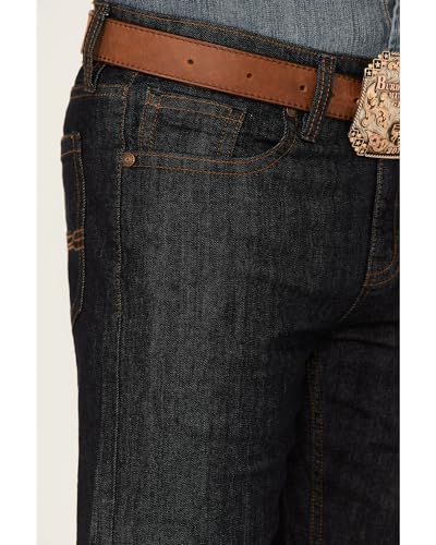 Cody James Men's Heeler Dark Wash Stretch Stackable Straight Leg Jeans - Cjho21j232
