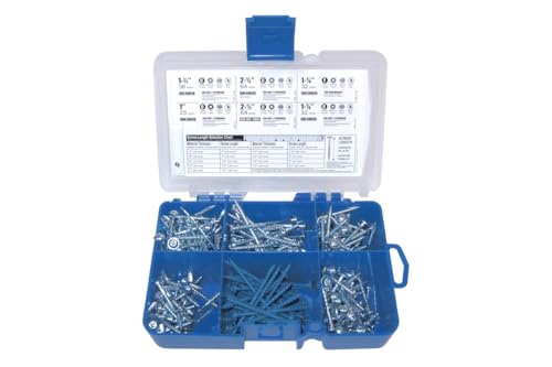 Kreg - Coffret d'assortiment de vis de poche - 260 pièces