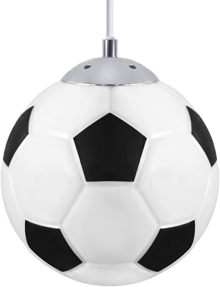 Lampes suspendues décoratives football en verre avec douille standard E27 - 6