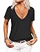Zeagoo Damen Sexy T-Shirt Tiefer V-Ausschnitt T Shirt Kurzarm Lässiges Sommer Tee Shirts Tops Damen Sommer günstig Kaufen-Zeagoo Damen Sexy T-Shirt Tiefer V-Ausschnitt T Shirt Kurzarm Lässiges Sommer Tee Shirts Tops