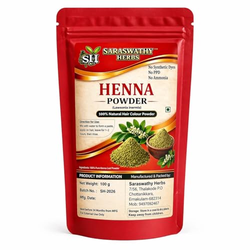 Image of Natural Henna for Hair | Lawsonia Inermis Leaf | Herbal Hair Color for Brown & Red Tones | No Ammonia Chemical Free Hair Dye - 100g