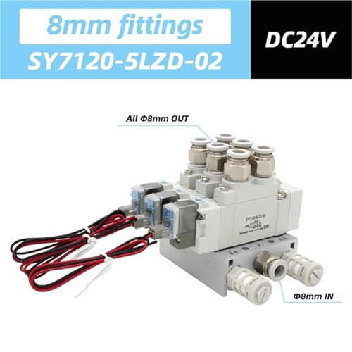 Électrovanne SY7120 pour l'automatisation de cylindre pneumatique sur machine de tri - 3