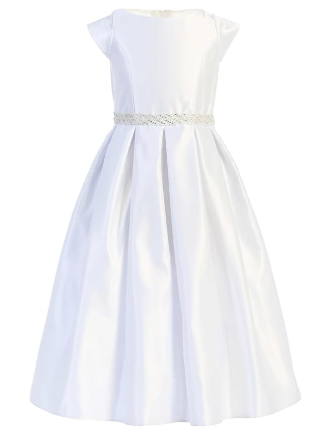 Flower Girl Dress Baby Shower Gowns Princess Kids First Communion Pageant Ankle Length Dresses with Bow