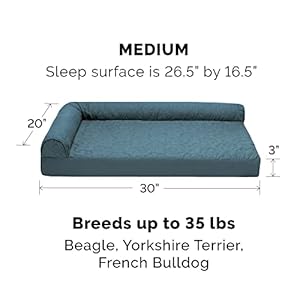   Furhaven-Replacement-Dog-Bed-Cover-Pinsonic-Quilted-Paw-L-Shaped-Chaise-Machine-Washable-Bluestone-Medium