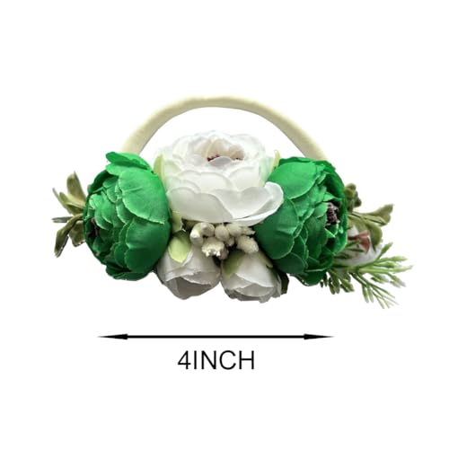 Image of BGFKS Baby Girl Tutu Dress Elegant Lace Pom Pom Flutter Sleeve with Flower Headband Set