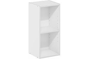 Furinno Fulda 2-Tier Bookshelf: Space-Saving Storage Solution