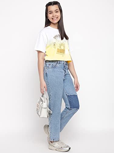 Image of Li'l Tomatoes Girls Cotton Relaxed Fit T-Shirt