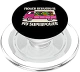 Blumenlieferant, LKW-Liebhaber, Rosa, tolle Fahrer-Mama PopSockets PopGrip für MagSafe
