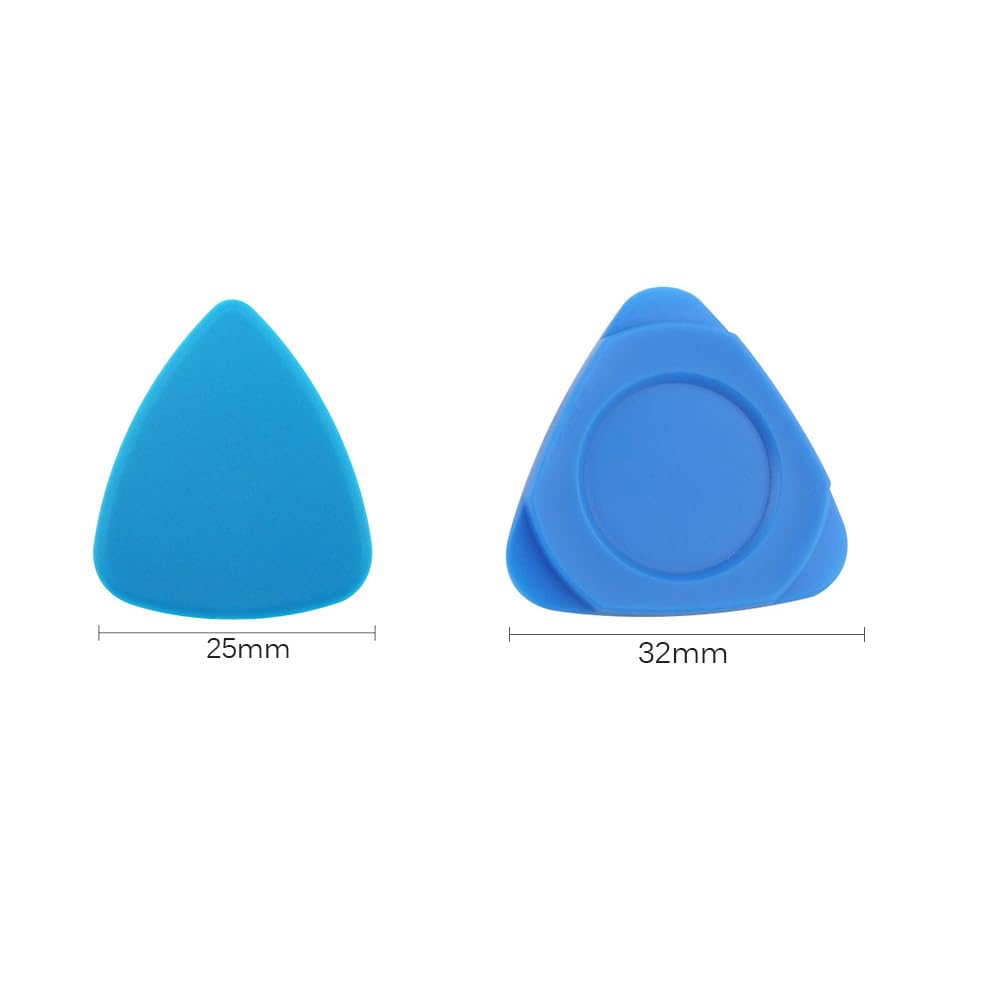2 Strumenti Di Apertura In Plastica A Forma Di Plettro Per Smartphone - Mobilepartz, Blu