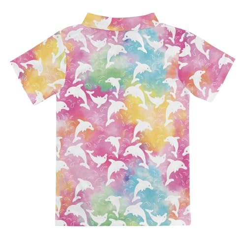 Boys Polo Shirt Short Sleeve Golf Clothes for Active Casual Size 3-12T2