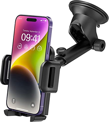 Handyhalterung Auto Handy Halterung Auto 2 in 1 KFZ Smartphone Halterung Handyhalter Auto Verbesserte saugnapf Halterung Auto handyhalter fürs Auto für iPhone15/14/14 Pro/13/12/11,Galaxy20/10,P50/M50., 7.99 €
