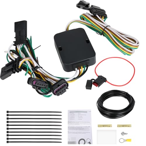 JDMEXEV 4-Pin Trailer Wiring Harness for Trailer Light Connect Compatible with 2015-2023 Jeep Renegade Replacement for 56274