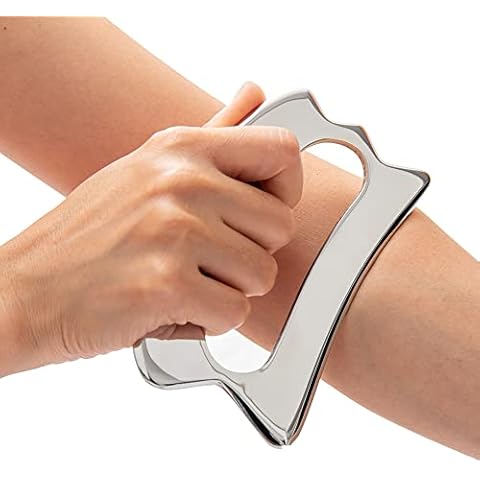 FeelFree Sport Stainless Steel Gua Sha Massage Scraping Tool-Muscle Scraper-Soft Tissue Massage Tools, Physical Therapy Scar Tissue for Back, Legs, Arms Cover