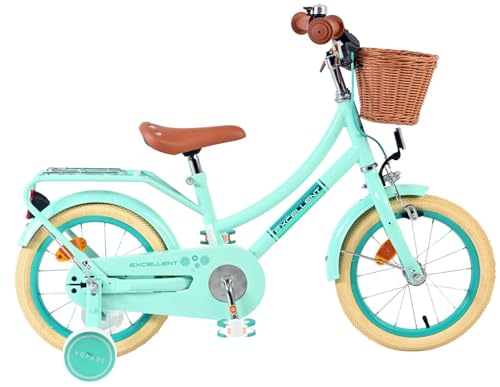 Vélo 14 pouces contre-pédalage Volare Excellent vert pour apprendre à rouler sans peur
