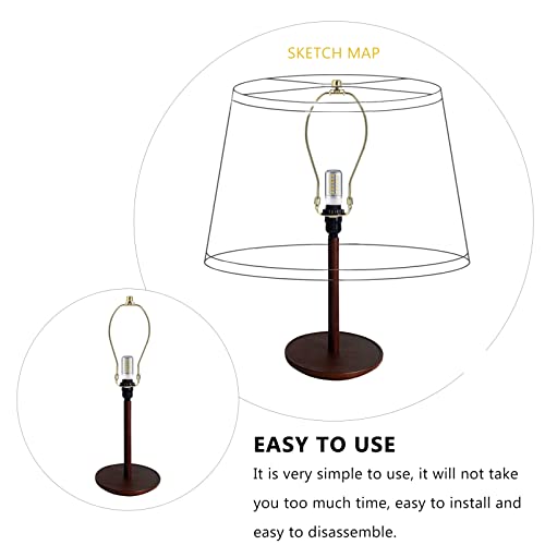 Uonlytech Cow Horn Lamp Shade Holder Harp Bracket Kit Replacement for Table Floor Lamps Easy Installation Rust-Resistant Indoor Lighting Accessories - Image 4