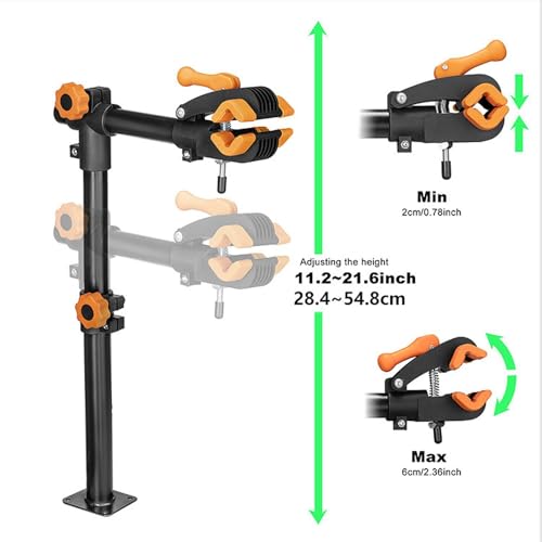Yiju Bicycle Repair Stand Bike Parking Rack Tabletop Mount Adjustable Clamp Professional Workbench for Folding Bike Maintenance