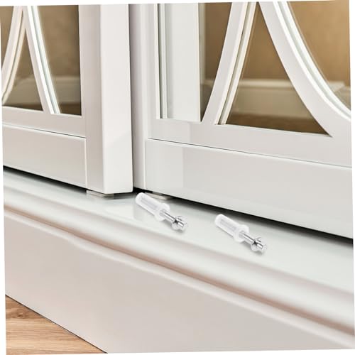 Kit de 4 piezas de herrajes para puerta plegable con pivotes superiores para puertas corredizas, adecuado para clóset plegable miniatura 4