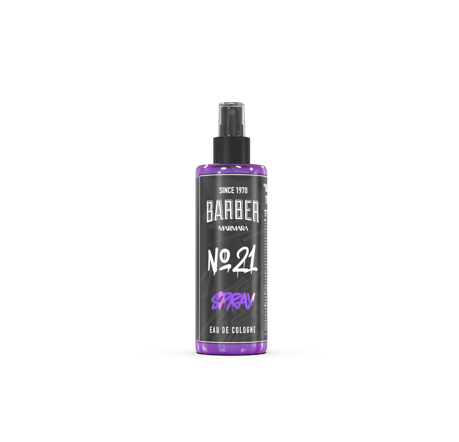 Barber Marmara No.21 Eau De Cologne da Uomo, Spray Dopobarba Turco, Fragranza Amber Woody Musk, Profumo di Barbiere a Lunga Durata, 400ml