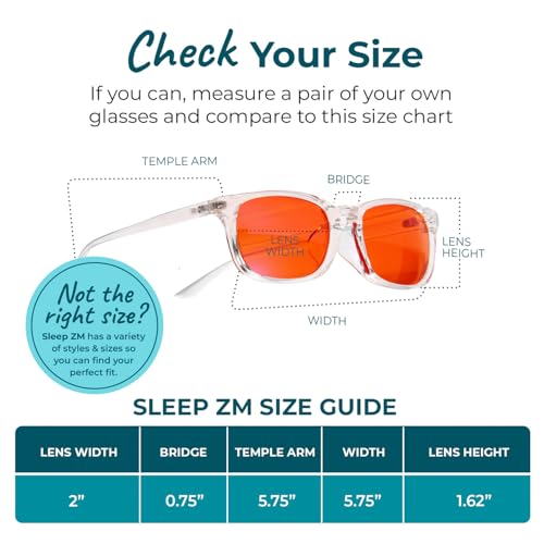 Image of Sleep ZM Blue Light Blocking & Light Sensitivity Glasses - 14 Lens Types for Comfort, Relaxation, Sleep & Relief