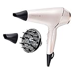 Remington PROluxe Hair Dryer (OPTIheat Technology for Long-Lasting Results, Ionic Conditioning for Frizz Free Hair, Diffuser, 2 Concentrators, Powerful, Professional Results, 2400W) AC9140