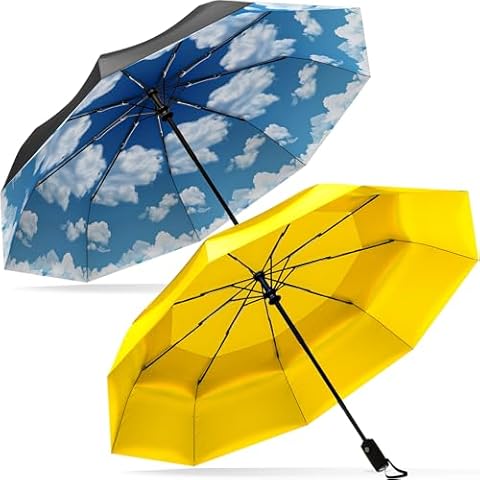 Repel Umbrella The Original Portable Travel Umbrella - Umbrellas for Rain Windproof, Strong Compact Umbrella for Wind and Rain - Perfect For On-the-Go, Car Umbrella, Backpack Umbrella Cover