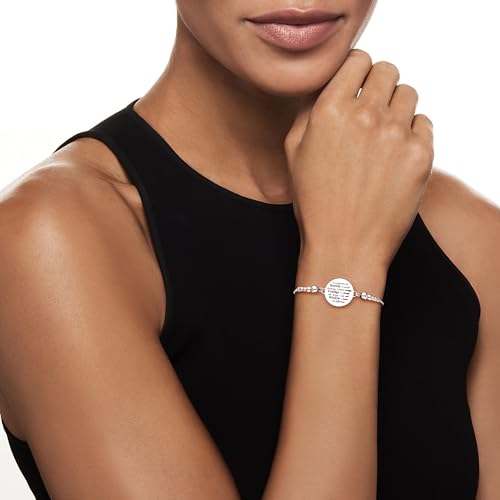 Ross-Simons Italian Sterling Silver Serenity Prayer Bolo Bracelet2