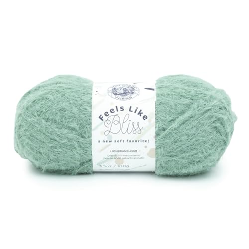 Image of Lion Brand Yarn Feels Like Bliss, Bulky Yarn for Knitting, Sage, 1 Pack