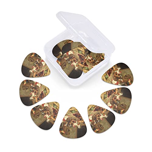 Ensemble de 12 médiators de guitare Farm Chickens pour guitare acoustique, guitare électrique, contrebasse, ukulélé - Les Beatles, Paul McCartney, John Lennon, RIngo Starr, George Harrison Ensemble de 12 médiators de guitare Farm Chickens pour guitare acoustique, guitare électrique, contrebasse, ukulélé – Image 7