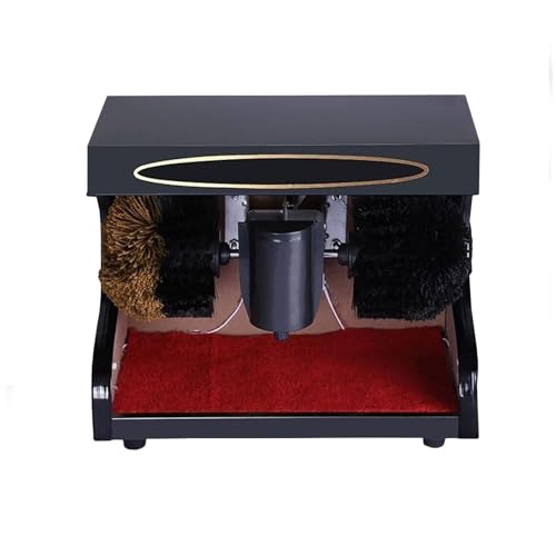 KLYDBMYT Cireuse à Chaussures électrique avec Double Brosse combinée, Machine à cirer Les Chaussures électrique Domestique, cireuse à Chaussures, Induction Automatique, Induction Horizontale