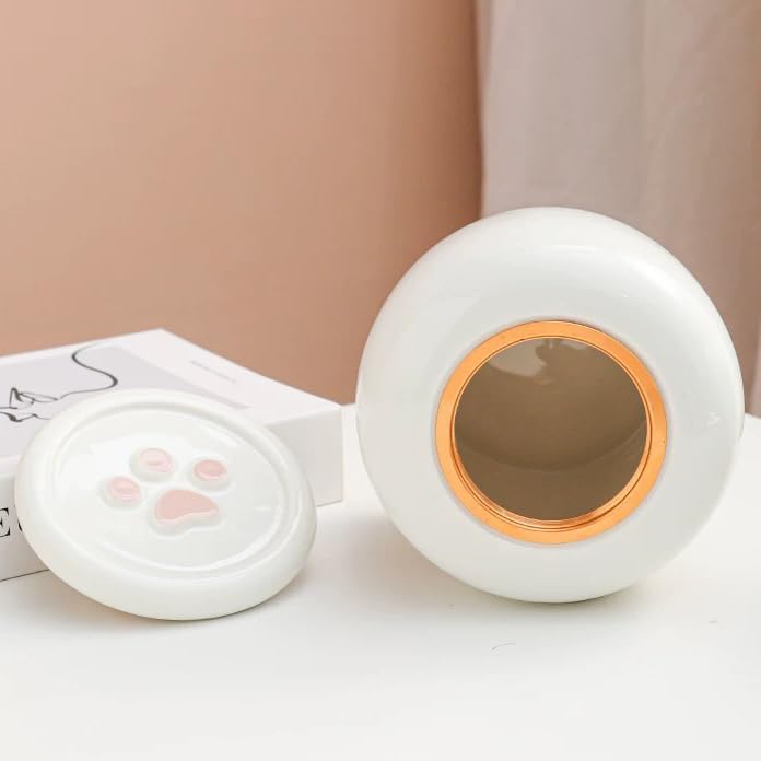 Personalized Pet Urn,Pet Urns for Dogs Cats,Pet Cremation Urn,Urns for Pet Ashes,Ceramic Urn,Dog cat Bird Rabbit urn,pet Loss, Handmade Custom. (Medium,Suitable Ashes ≤44 lb (not Bones)) - Image 6