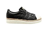 adidas originals women's superstar slip on  adidas Originals Superstar 80S New Bold W, Core Black-Core Black-Off White, 9,5