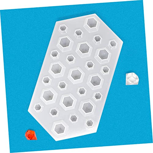 Molde de hielo de silicona transparente con forma de diamante miniatura 6