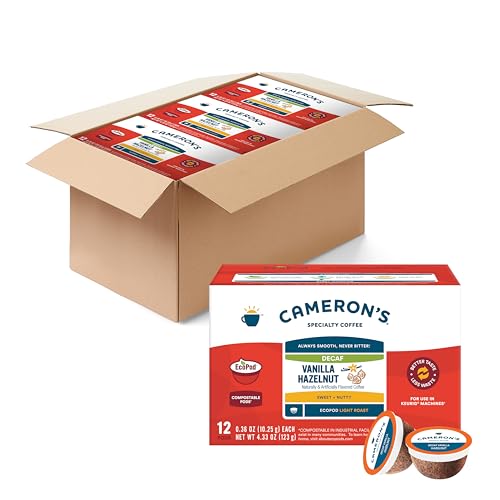 Cameron's Coffee Decaf Vanilla Hazelnut Pods