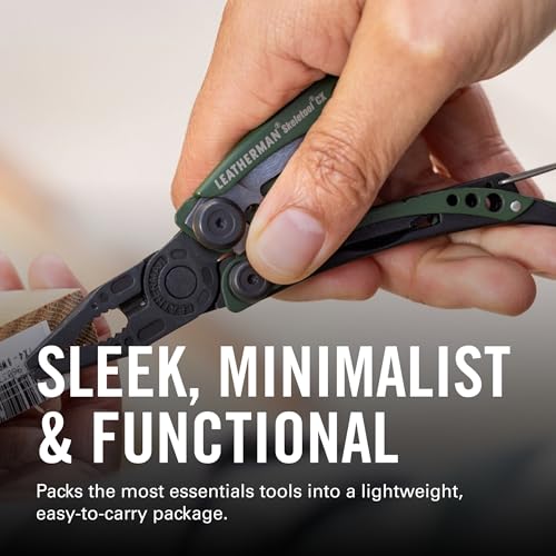 Image of LEATHERMAN, Skeletool CX, 7-in-1 Lightweight, Minimalist Multi-Tool for Everyday Carry (EDC), Home, Garden & Outdoors, OD Green