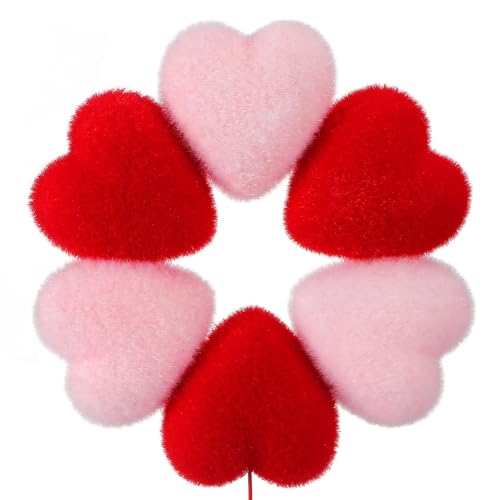 Decoración de San Valentín para mesa y ventanas: copa de árbol con corazones 5