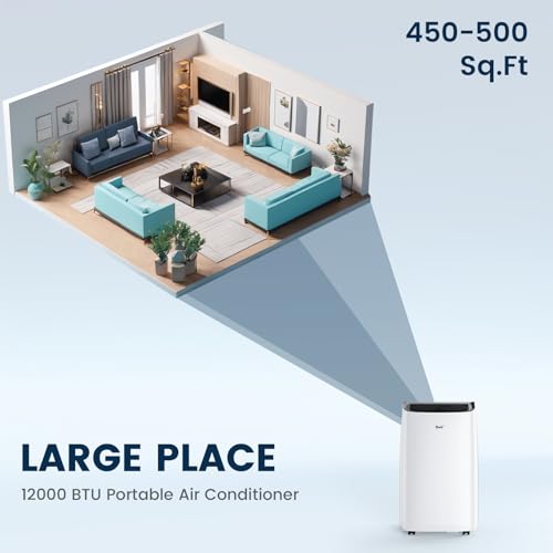 Image of DuraComfort 12,000 BTU (ASHRAE) / 8,150 BTU (SACC) Portable Air Conditioner - for Rooms up to 350 Sq. Ft
