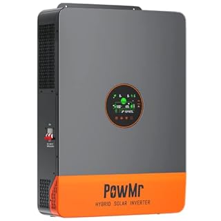 PowMr 10000W Solar Inverter 48V to 110V/240V Split Phase Pure Sine Wave Hybrid Inverter with 200A MPPT Controller, Support Parallel 6 inverters, for Lead Acid/Lithium Battery and Batteryless Run