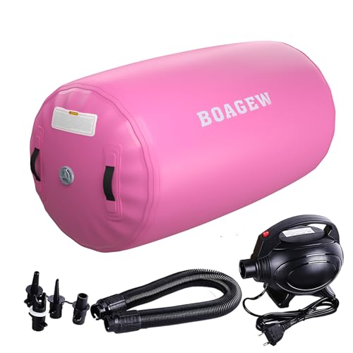 Air Roller Inflatable Tumbling Roller Gymnastics Barrel Air Mat Octagon Mat with Electric Pump for...